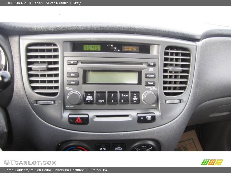 Silver Metallic / Gray 2008 Kia Rio LX Sedan