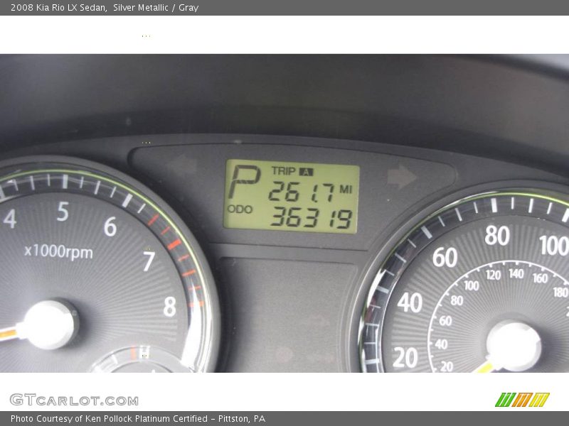 Silver Metallic / Gray 2008 Kia Rio LX Sedan