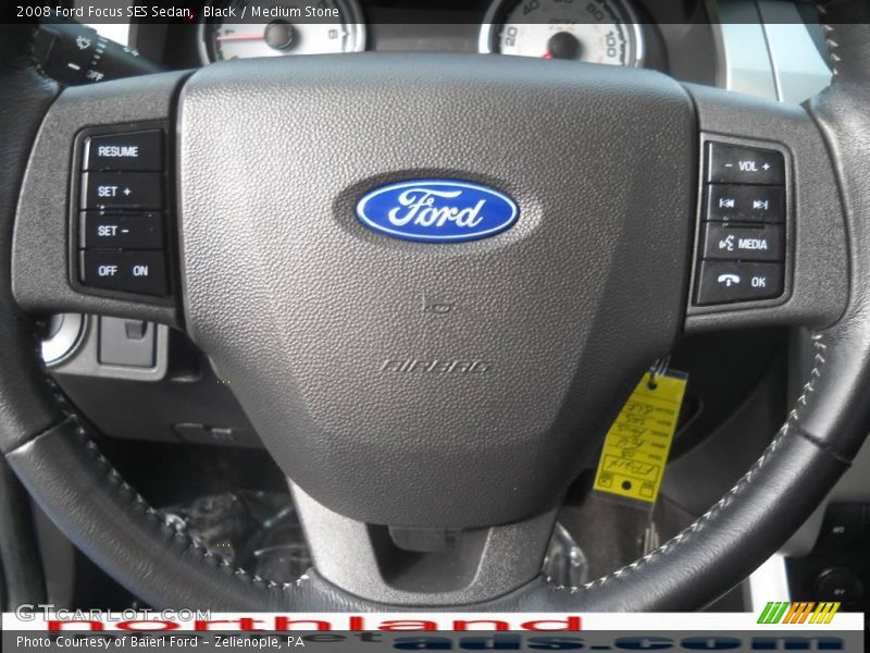 Black / Medium Stone 2008 Ford Focus SES Sedan