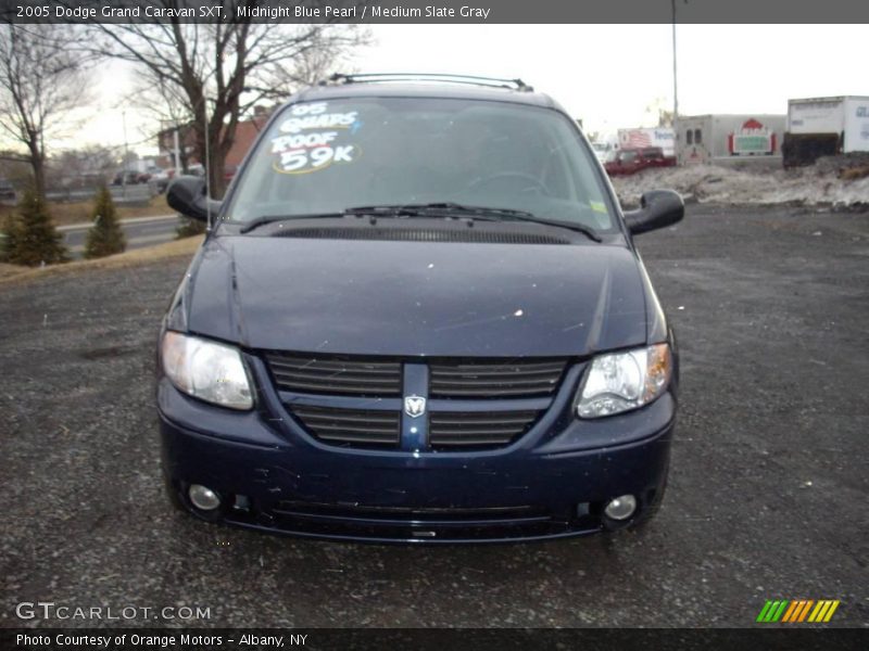 Midnight Blue Pearl / Medium Slate Gray 2005 Dodge Grand Caravan SXT