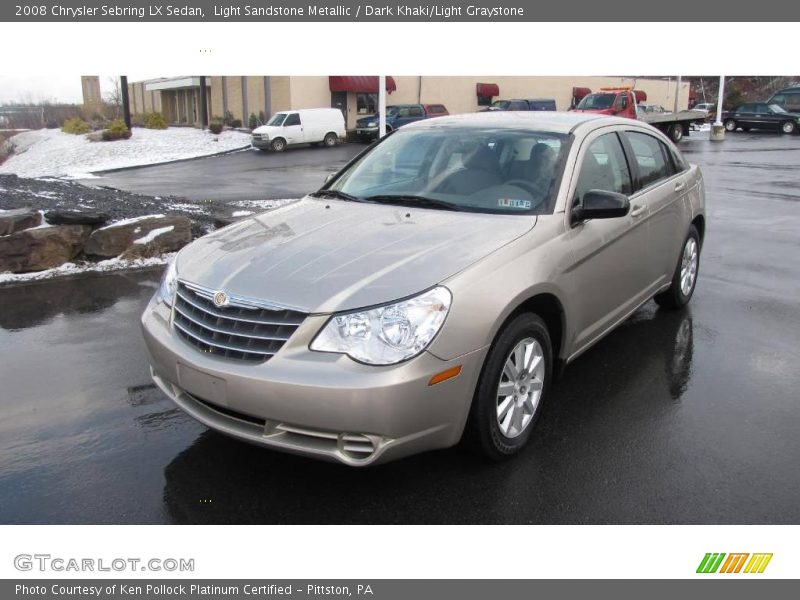 Light Sandstone Metallic / Dark Khaki/Light Graystone 2008 Chrysler Sebring LX Sedan