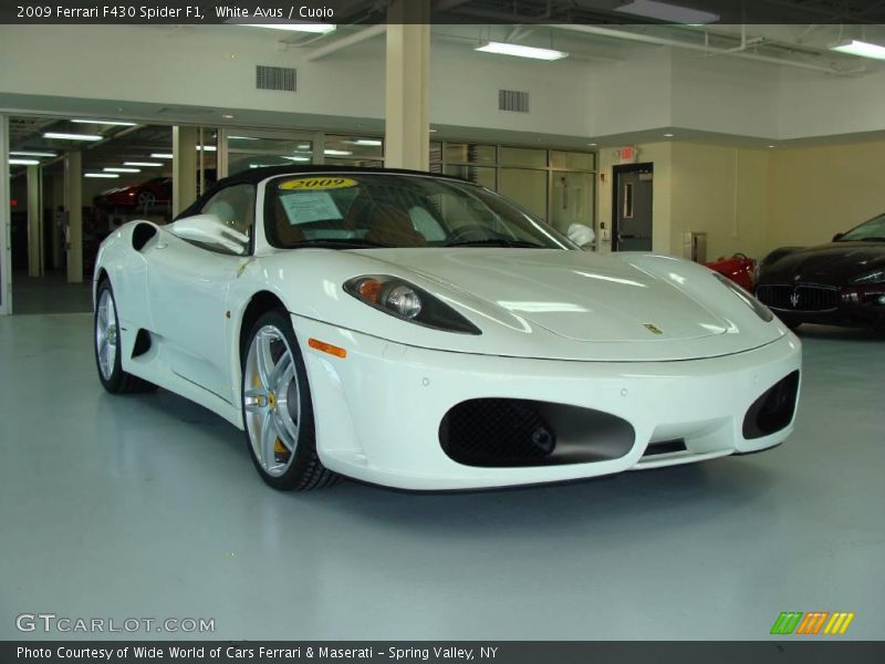 White Avus / Cuoio 2009 Ferrari F430 Spider F1