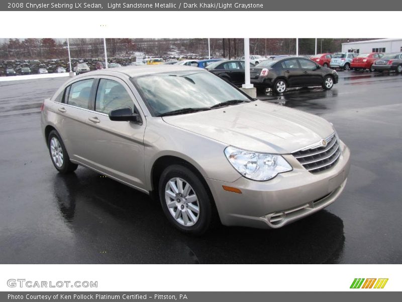 Light Sandstone Metallic / Dark Khaki/Light Graystone 2008 Chrysler Sebring LX Sedan