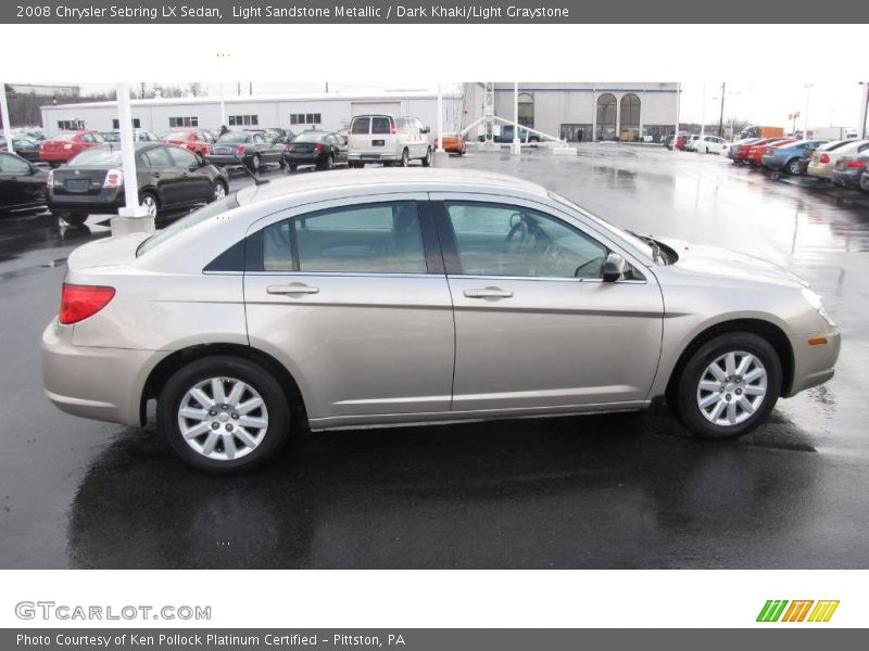 Light Sandstone Metallic / Dark Khaki/Light Graystone 2008 Chrysler Sebring LX Sedan