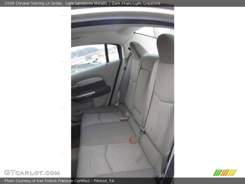 Light Sandstone Metallic / Dark Khaki/Light Graystone 2008 Chrysler Sebring LX Sedan