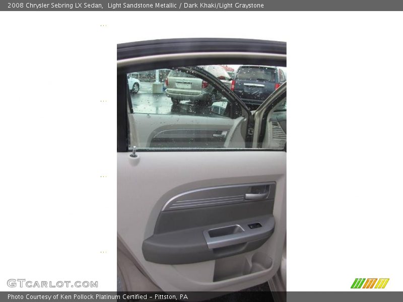 Light Sandstone Metallic / Dark Khaki/Light Graystone 2008 Chrysler Sebring LX Sedan