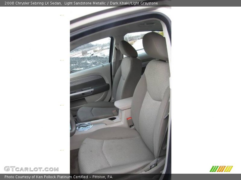 Light Sandstone Metallic / Dark Khaki/Light Graystone 2008 Chrysler Sebring LX Sedan