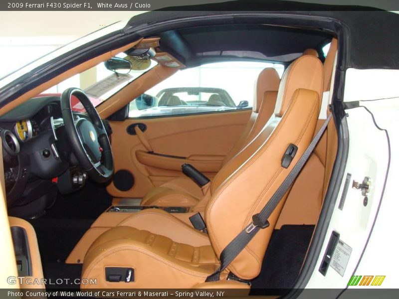 White Avus / Cuoio 2009 Ferrari F430 Spider F1