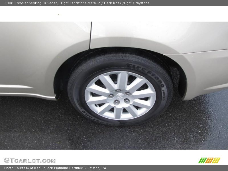 Light Sandstone Metallic / Dark Khaki/Light Graystone 2008 Chrysler Sebring LX Sedan