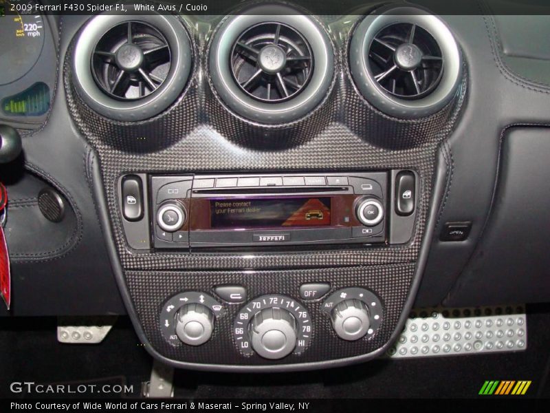 White Avus / Cuoio 2009 Ferrari F430 Spider F1