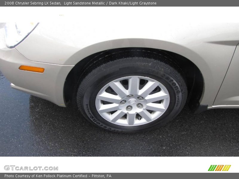 Light Sandstone Metallic / Dark Khaki/Light Graystone 2008 Chrysler Sebring LX Sedan
