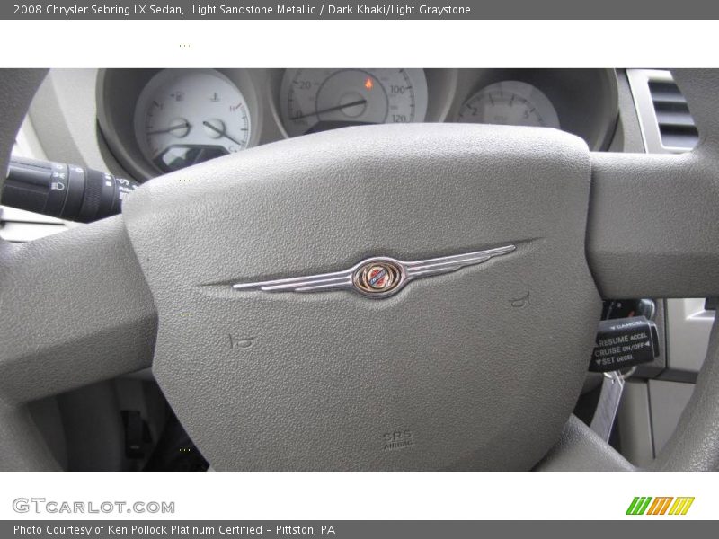 Light Sandstone Metallic / Dark Khaki/Light Graystone 2008 Chrysler Sebring LX Sedan
