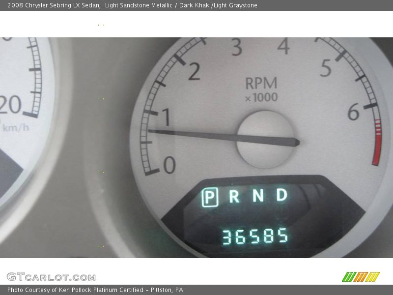Light Sandstone Metallic / Dark Khaki/Light Graystone 2008 Chrysler Sebring LX Sedan