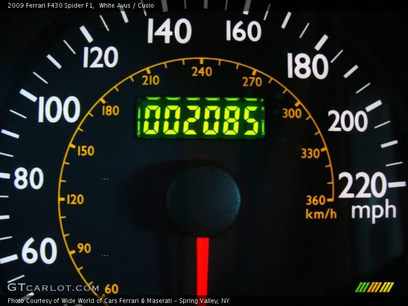 White Avus / Cuoio 2009 Ferrari F430 Spider F1
