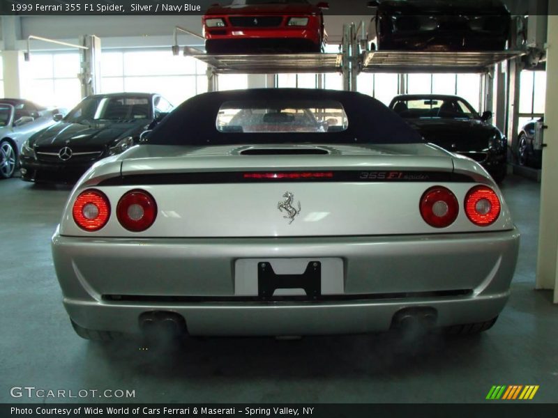 Silver / Navy Blue 1999 Ferrari 355 F1 Spider