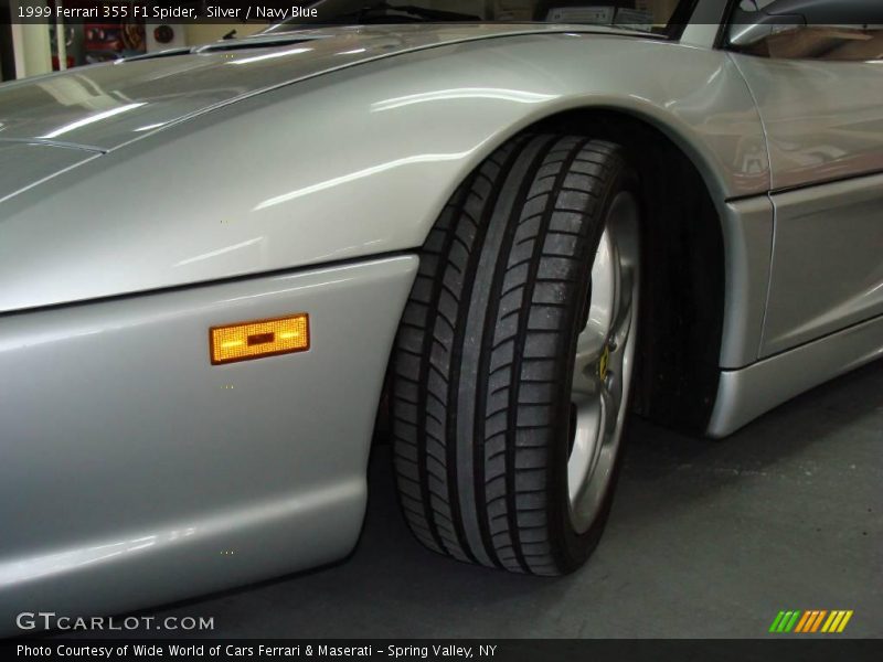 Silver / Navy Blue 1999 Ferrari 355 F1 Spider