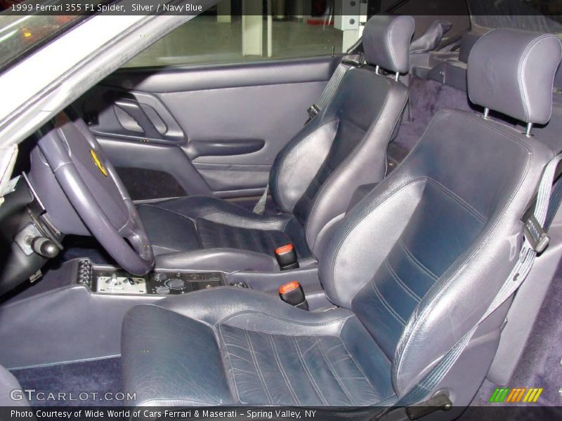 Silver / Navy Blue 1999 Ferrari 355 F1 Spider