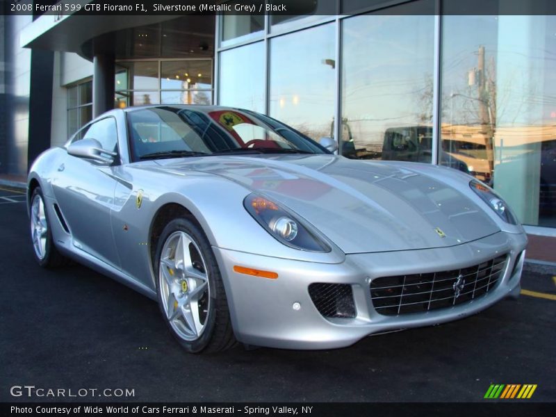 Silverstone (Metallic Grey) / Black 2008 Ferrari 599 GTB Fiorano F1