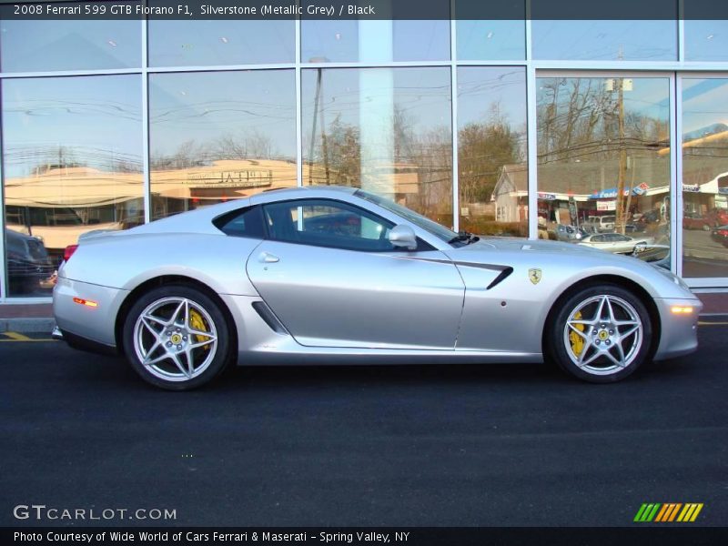 Silverstone (Metallic Grey) / Black 2008 Ferrari 599 GTB Fiorano F1