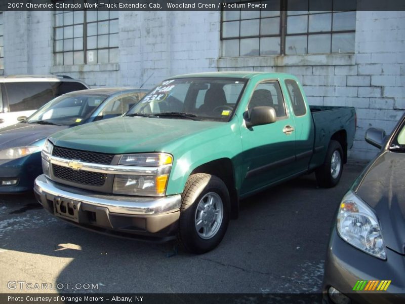 Woodland Green / Medium Pewter 2007 Chevrolet Colorado Work Truck Extended Cab