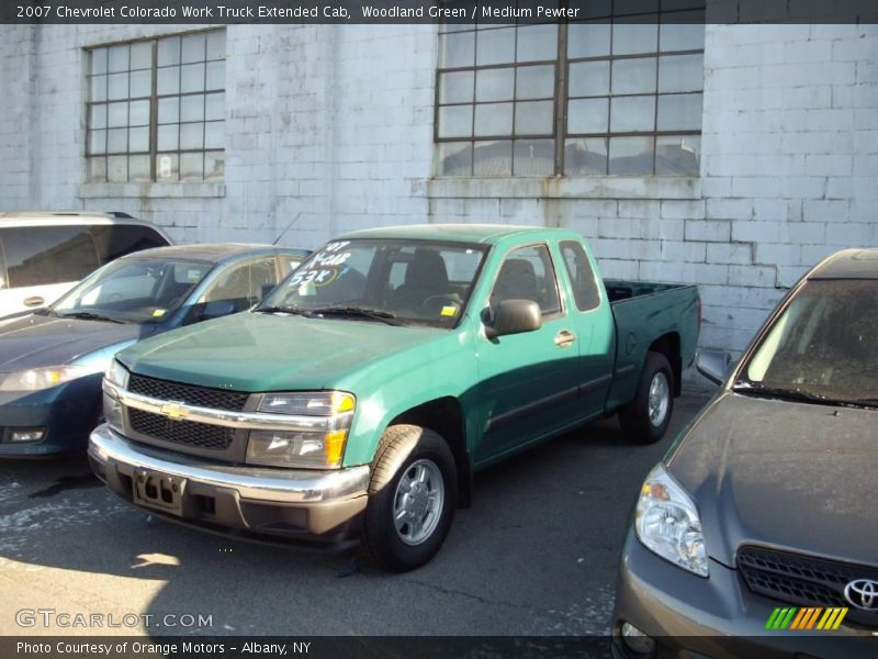 Woodland Green / Medium Pewter 2007 Chevrolet Colorado Work Truck Extended Cab