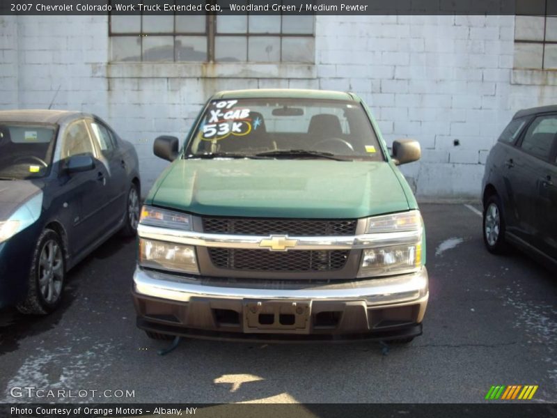 Woodland Green / Medium Pewter 2007 Chevrolet Colorado Work Truck Extended Cab