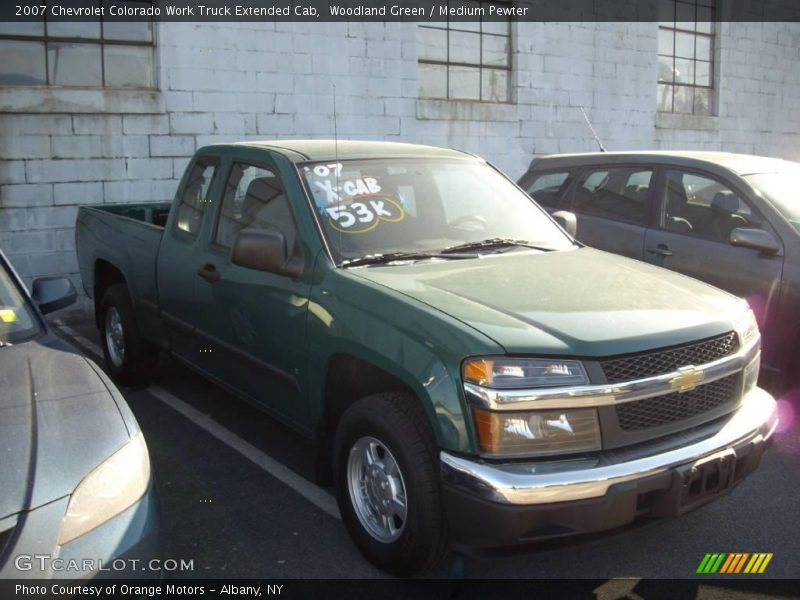 Woodland Green / Medium Pewter 2007 Chevrolet Colorado Work Truck Extended Cab