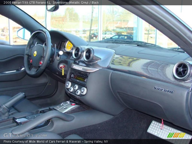 Silverstone (Metallic Grey) / Black 2008 Ferrari 599 GTB Fiorano F1