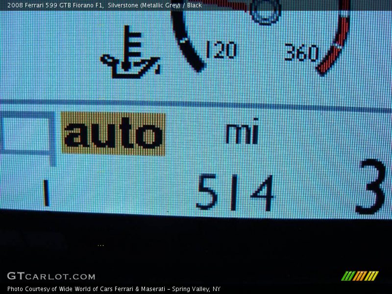Silverstone (Metallic Grey) / Black 2008 Ferrari 599 GTB Fiorano F1