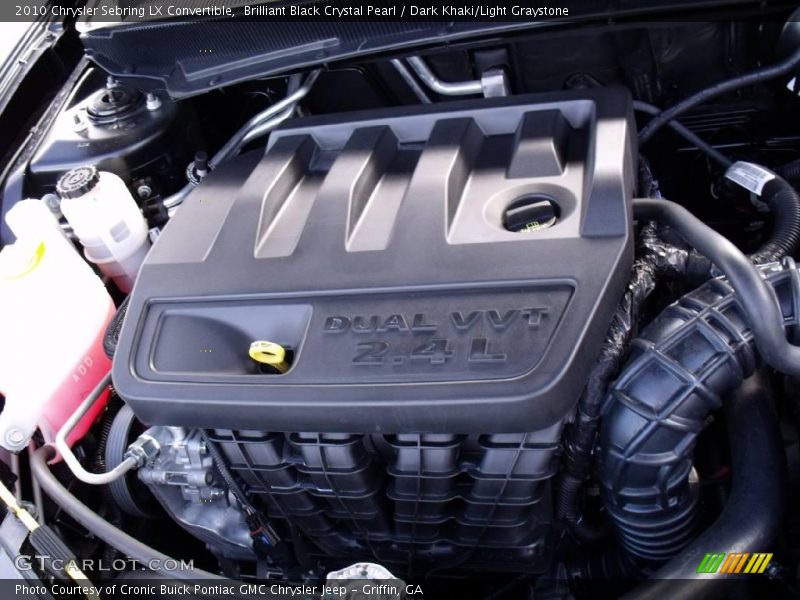 Brilliant Black Crystal Pearl / Dark Khaki/Light Graystone 2010 Chrysler Sebring LX Convertible