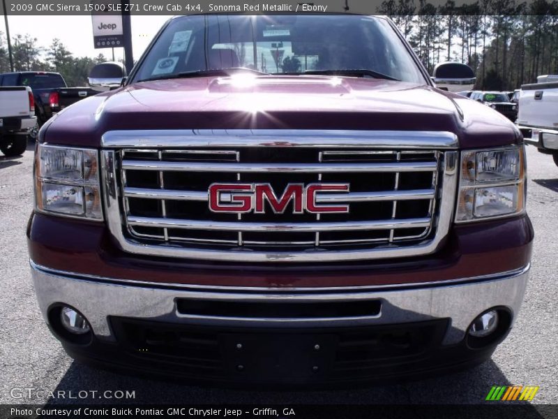 Sonoma Red Metallic / Ebony 2009 GMC Sierra 1500 SLE Z71 Crew Cab 4x4