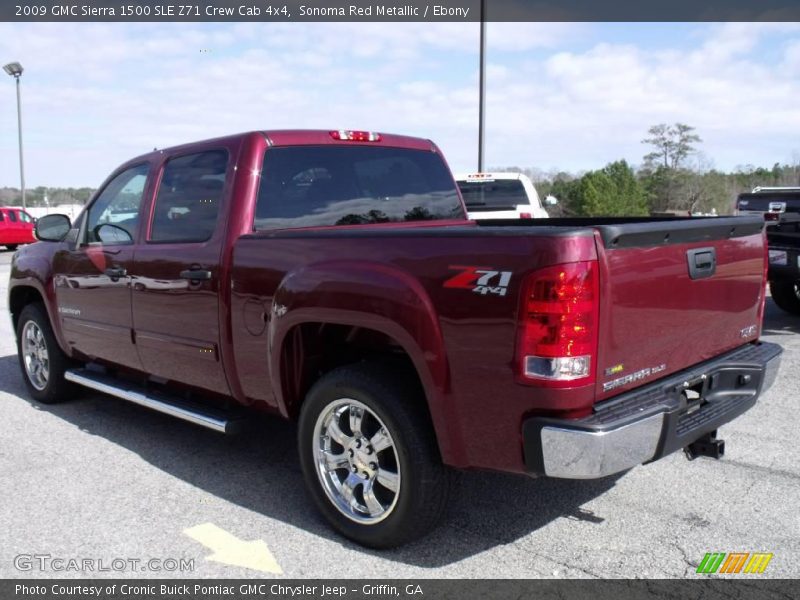 Sonoma Red Metallic / Ebony 2009 GMC Sierra 1500 SLE Z71 Crew Cab 4x4