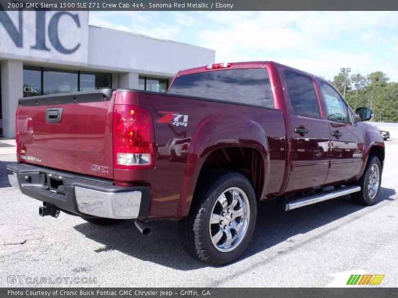 Sonoma Red Metallic / Ebony 2009 GMC Sierra 1500 SLE Z71 Crew Cab 4x4