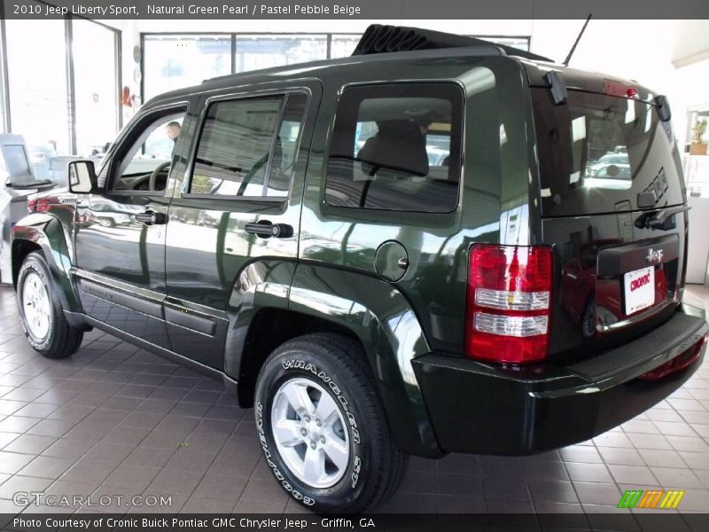 Natural Green Pearl / Pastel Pebble Beige 2010 Jeep Liberty Sport