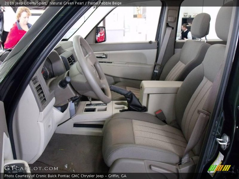 Natural Green Pearl / Pastel Pebble Beige 2010 Jeep Liberty Sport