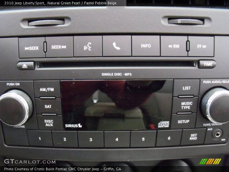 Natural Green Pearl / Pastel Pebble Beige 2010 Jeep Liberty Sport