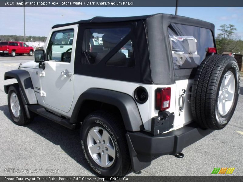 Stone White / Dark Khaki/Medium Khaki 2010 Jeep Wrangler Sport 4x4