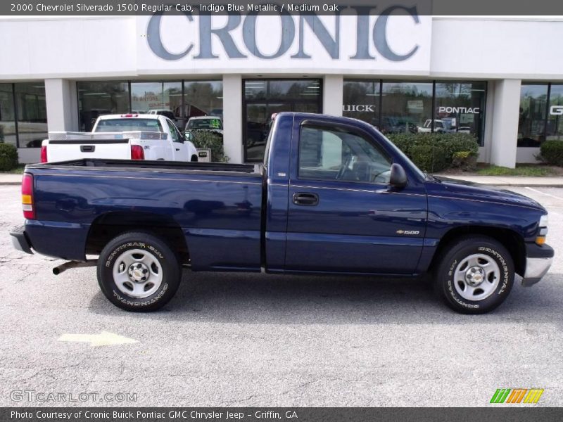 Indigo Blue Metallic / Medium Oak 2000 Chevrolet Silverado 1500 Regular Cab