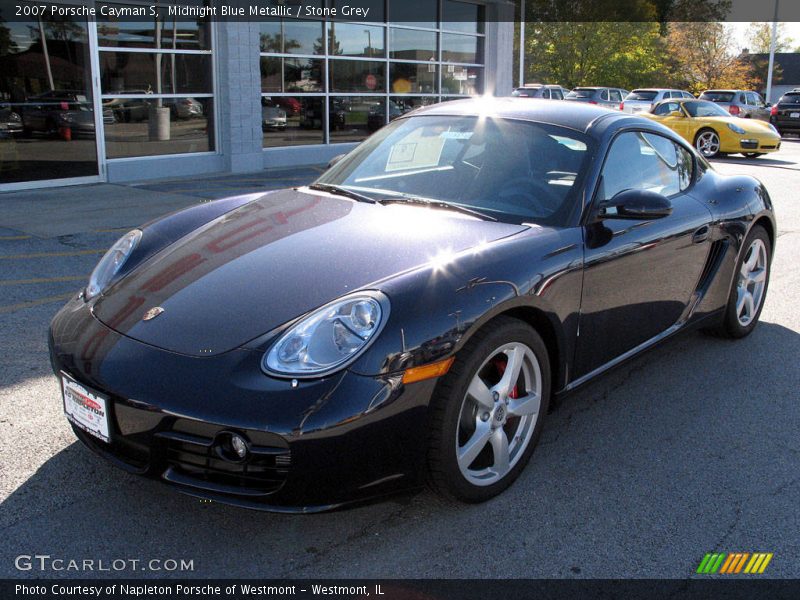 Midnight Blue Metallic / Stone Grey 2007 Porsche Cayman S