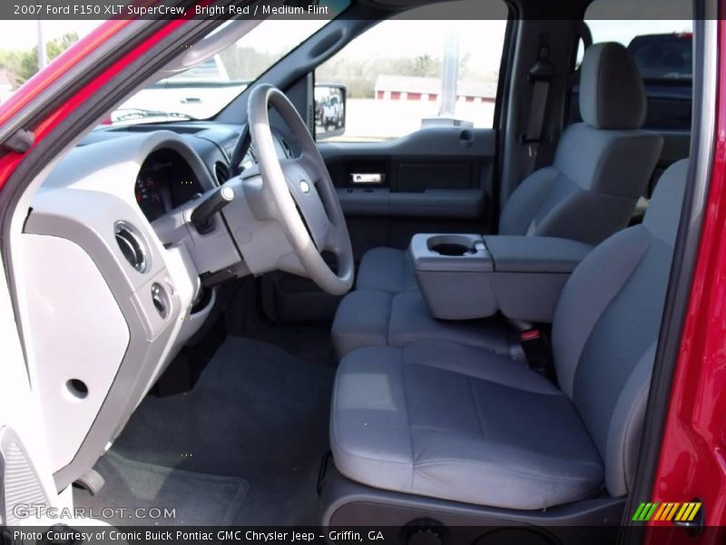 Bright Red / Medium Flint 2007 Ford F150 XLT SuperCrew