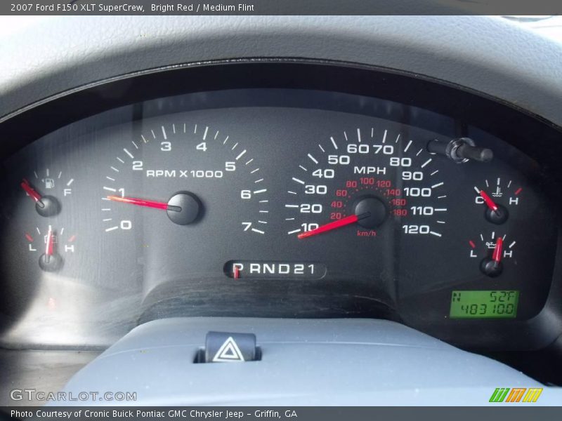 Bright Red / Medium Flint 2007 Ford F150 XLT SuperCrew