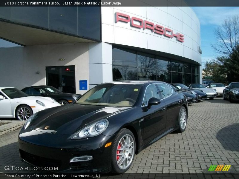 Basalt Black Metallic / Luxor Beige 2010 Porsche Panamera Turbo