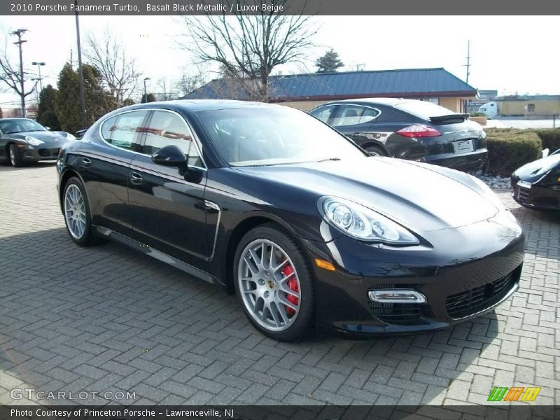 Basalt Black Metallic / Luxor Beige 2010 Porsche Panamera Turbo