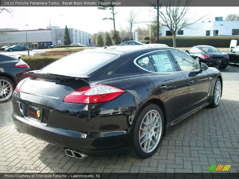 Basalt Black Metallic / Luxor Beige 2010 Porsche Panamera Turbo