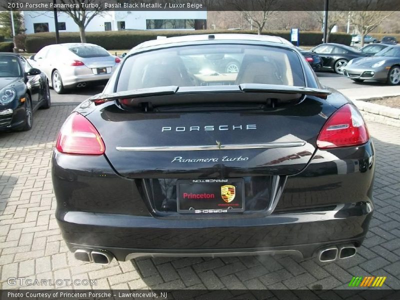 Basalt Black Metallic / Luxor Beige 2010 Porsche Panamera Turbo