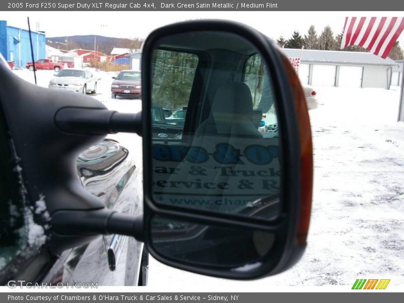 Dark Green Satin Metallic / Medium Flint 2005 Ford F250 Super Duty XLT Regular Cab 4x4