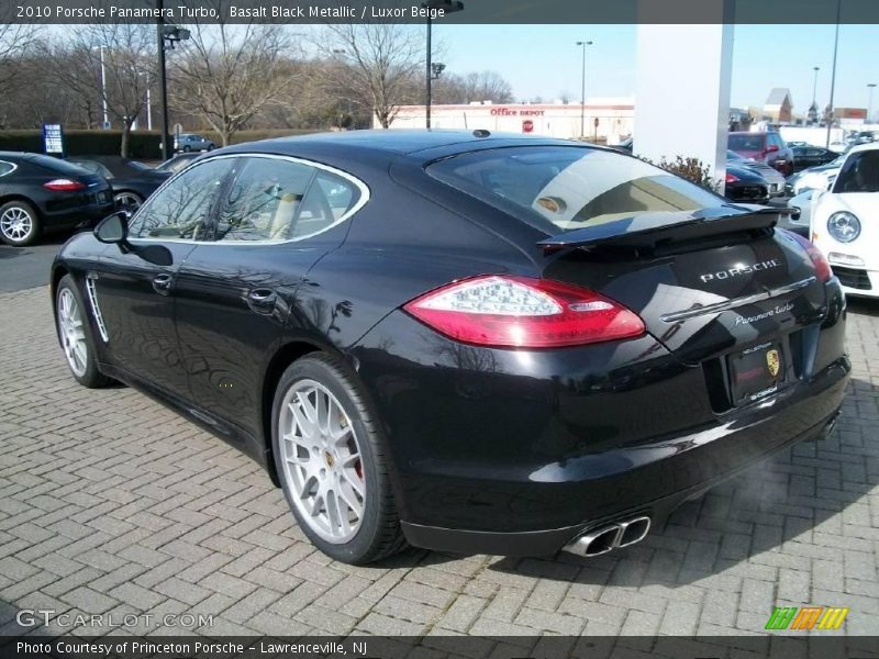 Basalt Black Metallic / Luxor Beige 2010 Porsche Panamera Turbo