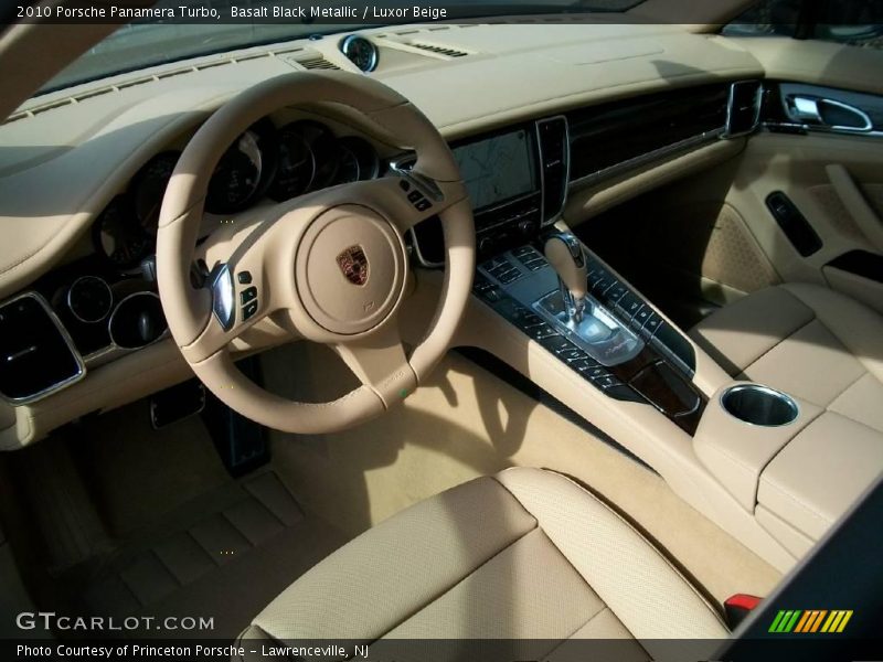 Basalt Black Metallic / Luxor Beige 2010 Porsche Panamera Turbo
