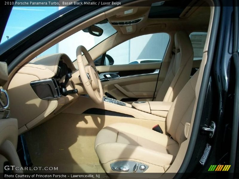 Basalt Black Metallic / Luxor Beige 2010 Porsche Panamera Turbo