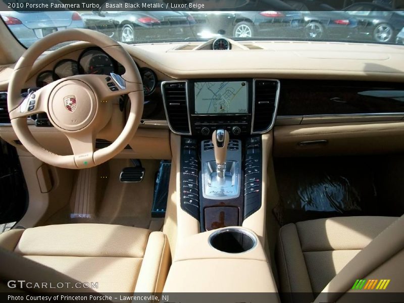 Basalt Black Metallic / Luxor Beige 2010 Porsche Panamera Turbo